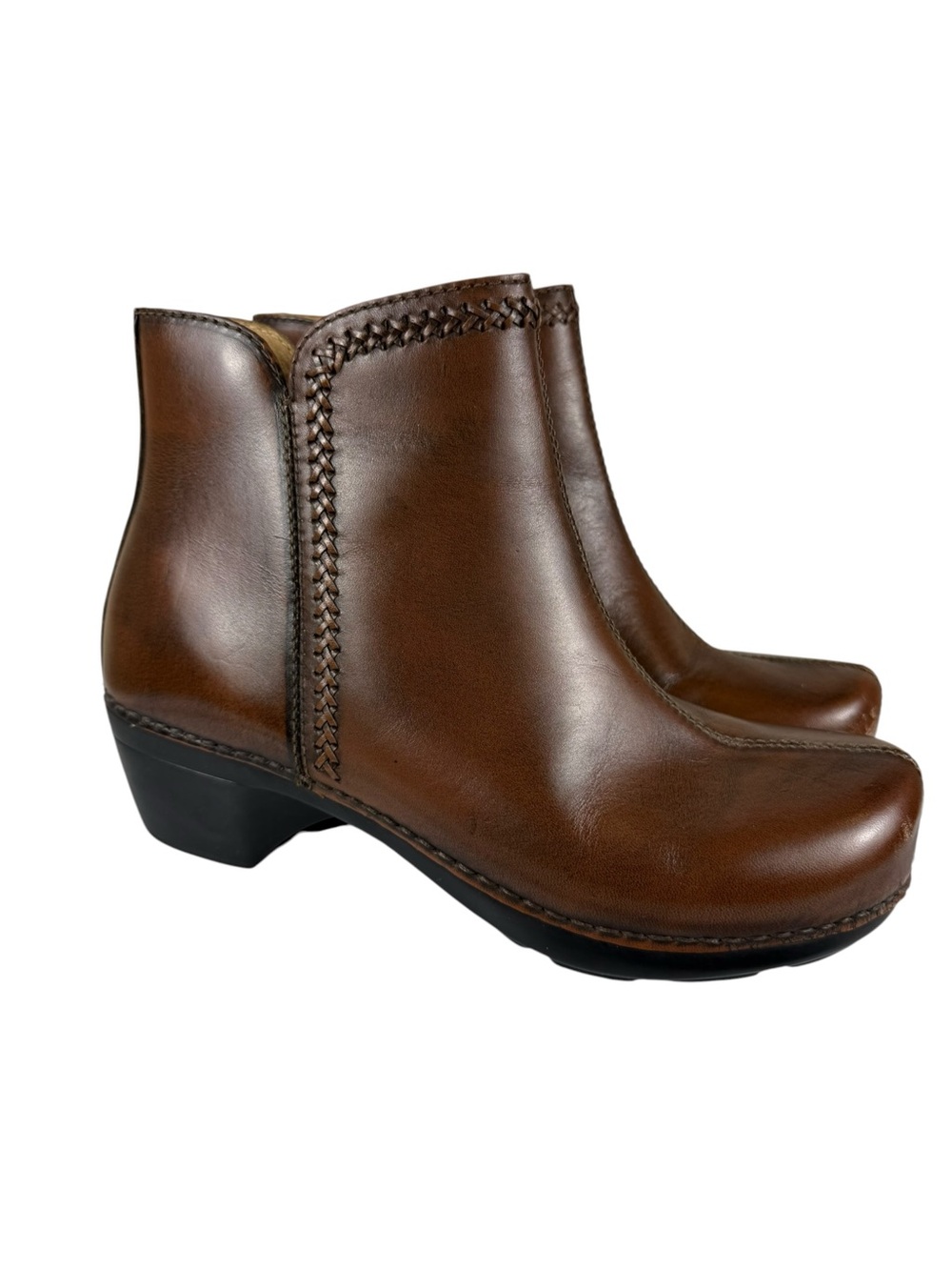 NEW Dansko Scout Brown Leather Ankle Boots Sz 41 EU